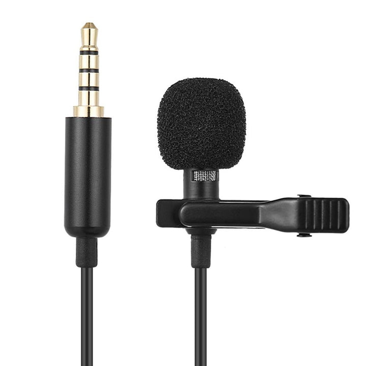 Mini microfone condensador de lapela portátil de 1,5 m com clipe, com fio USB 3,5 mm tipo C, Para telefone, Mac, Laptop e PC.