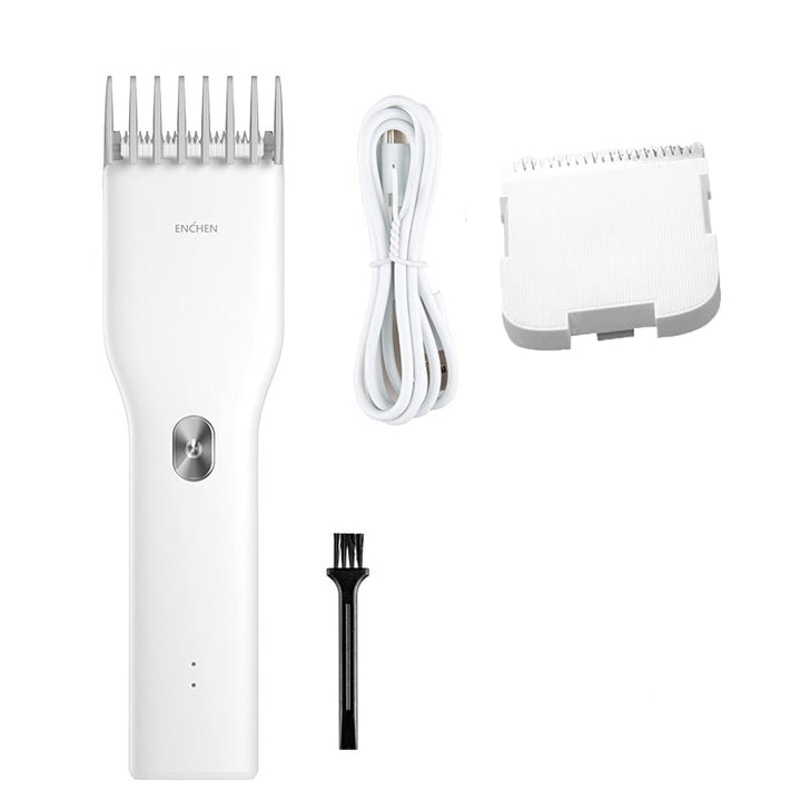 Máquina de cortar cabelo elétrica profissional ENCHEN, Boost USB, sem fio, recarregável.