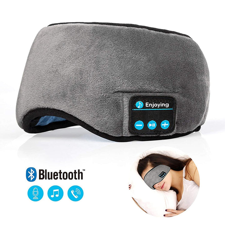 Fones de ouvido Bluetooth com Máscara de olhos para dormir e ouvir ASMR, macio, elástico, confortável.