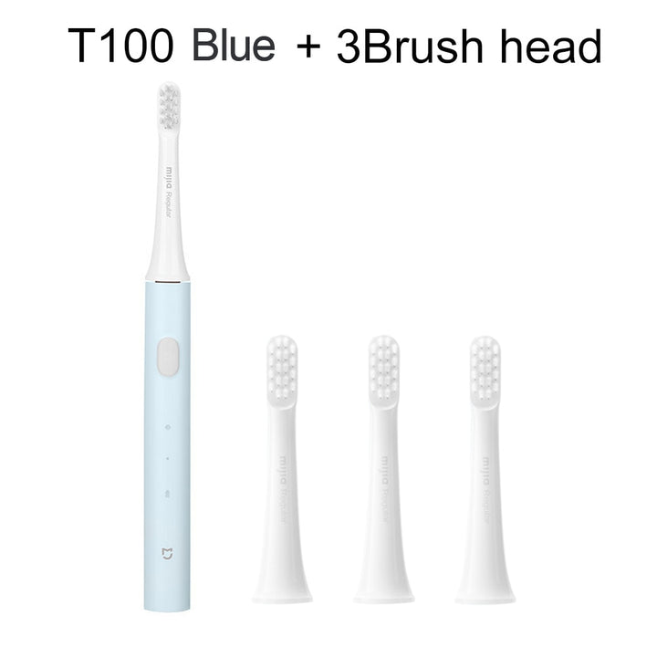Escova de dentes elétrica XIAOMI MIJIA, ultrassônica sem fio, USB recarregável, à prova d'água.