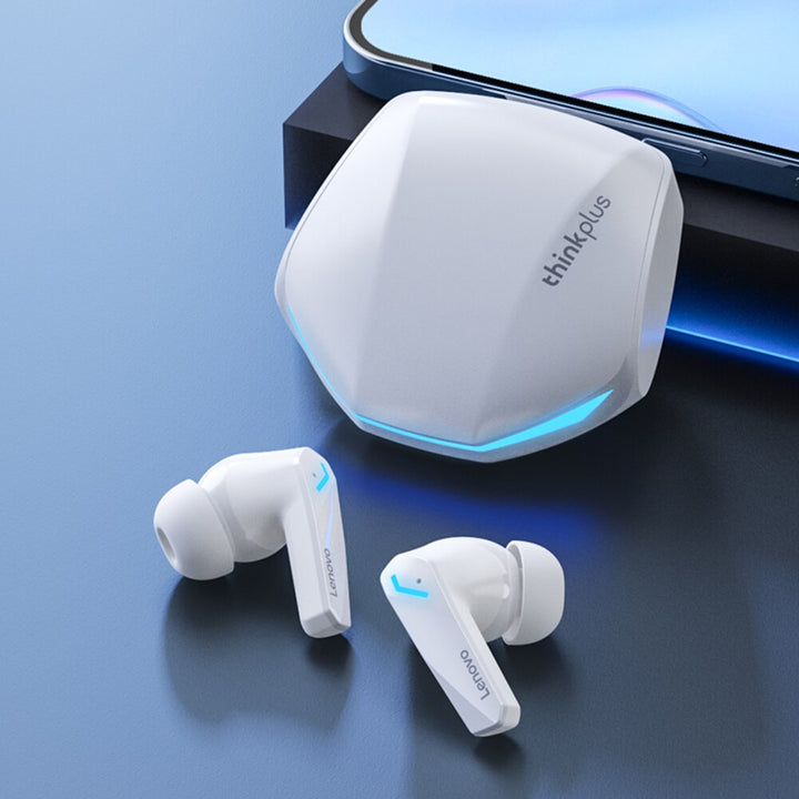 Fones de ouvido Lenovo GM2 Pro, compatível com Bluetooth 5.3, Som estéreo, Para esportes, sem fio, HD Call Dual, Modo Gaming Headset com microfone.
